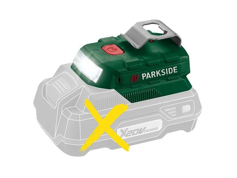 Adaptador de batería PARKSIDE® PAA 20-Li B2, 20 V