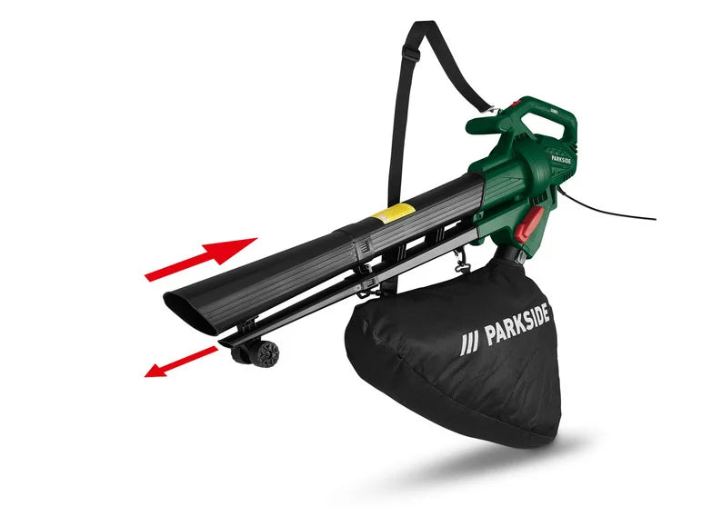 PARKSIDE® Aspiradora o sopladora de hojas eléctrica 3 en 1 PLS 2600 B2, 2600 W, 3 en 1