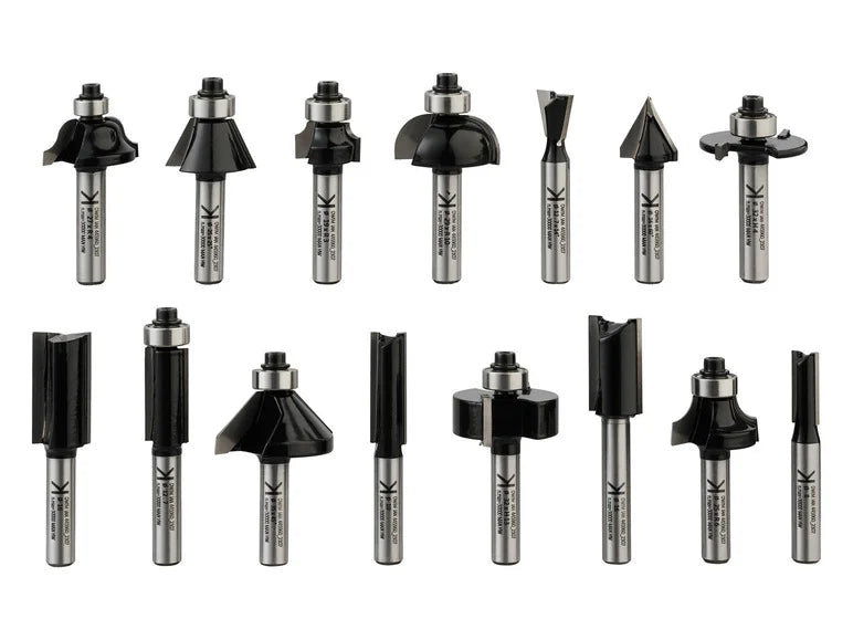 Set d'embouts de fraisage PPFB 15 A1, 15 pièces